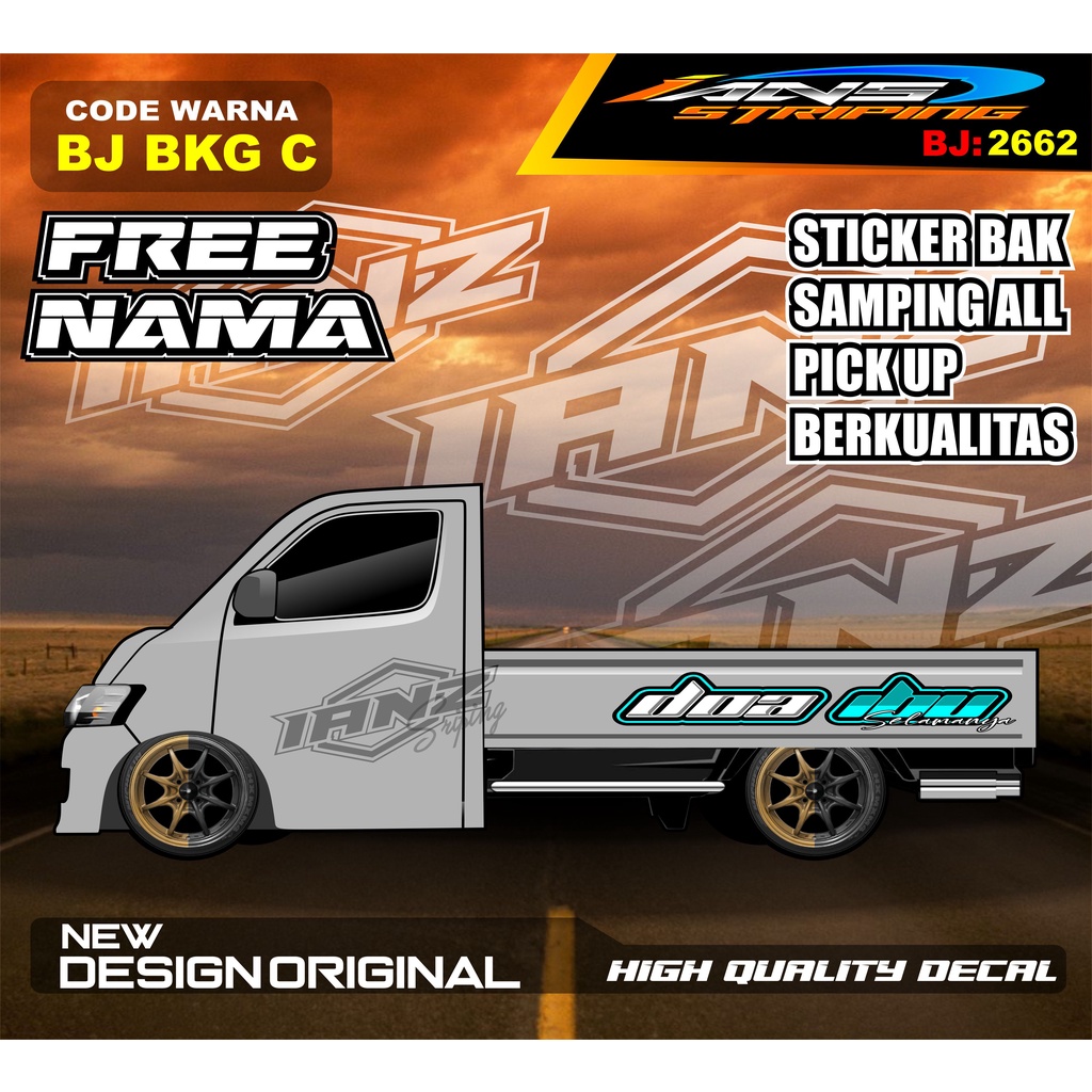 DECAL STICKER TULISAN BAK SAMPING  GRANMAX PICK UP / STICKER BAK SAMPING GRANMAX / DECAL STICKER GRANMAX PICK UP