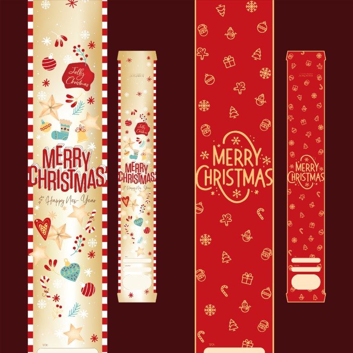 

Termantab] Paper Sleeve Natal / Paper belt Christmas / Pita Parsel