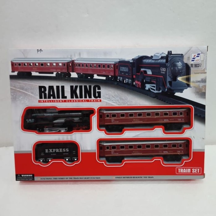 mainan kereta rail king gerbong penumpang