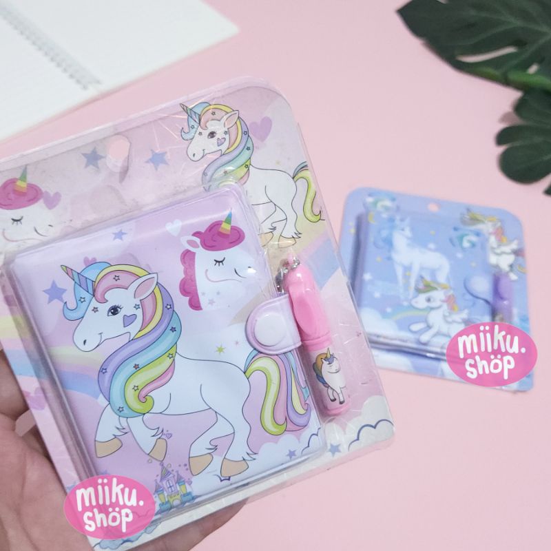 

1 SET BUKU DIARY UNICORN / NOTEBOOK UNICORN