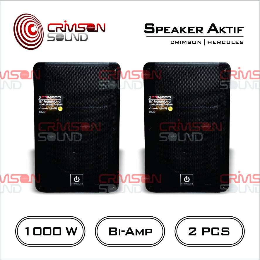 AKTIF SPEAKER 15 Inch BI-AMP CRIMSON Type HERCULES
