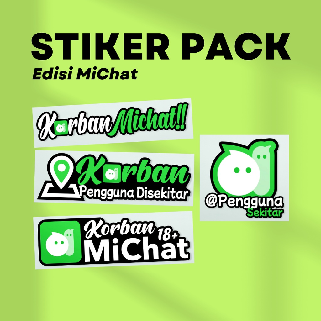 

Stiker Michat / Edisi Michat ( Stiker Pack ) | SUN PRINTING