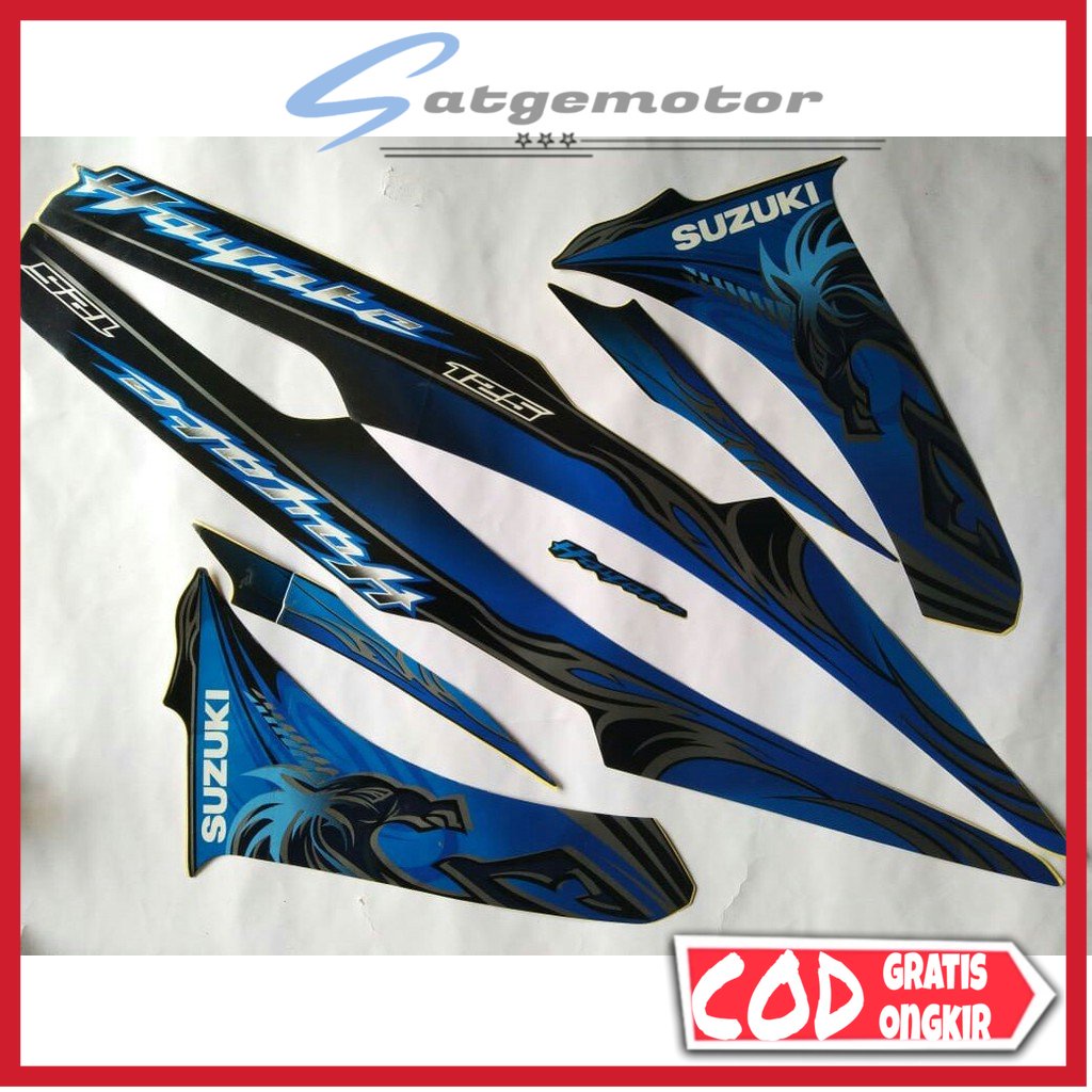 Stiker Striping Suzuki hayate 125 hitam
