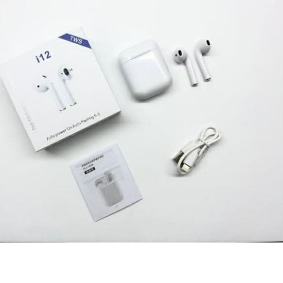 AIRPORDS TWS i12 EARPHONE HEADSET WIRELESS BLUETOOTH ORIGINAL