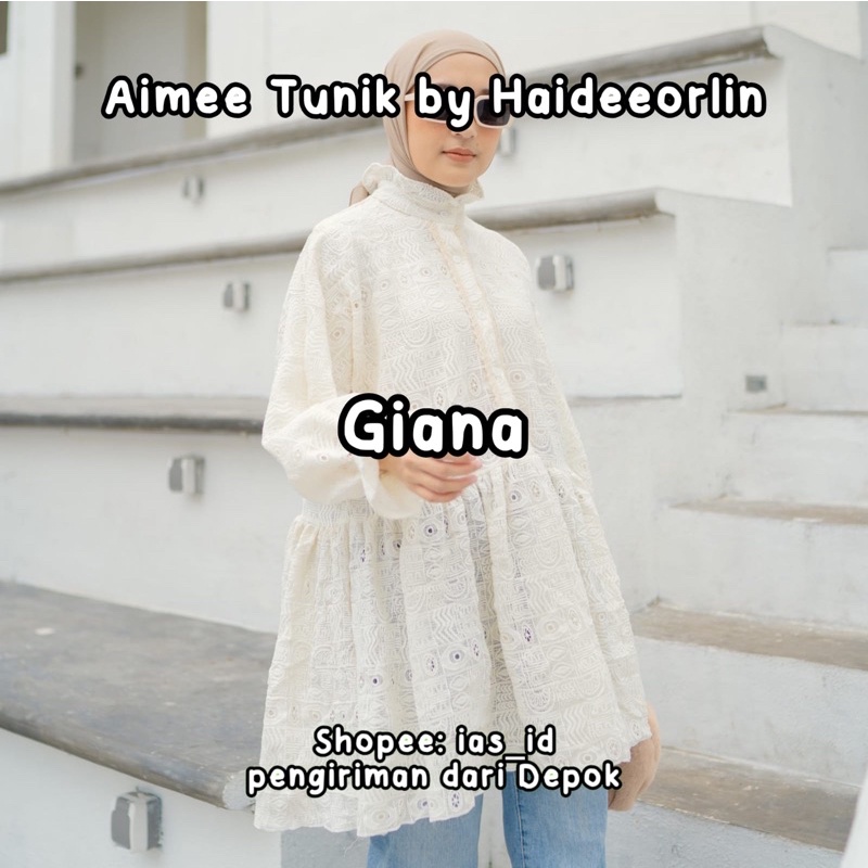 SIAP KIRIM Premium Aimee Tunik Giana by Haideeorlin Haidee&orlin