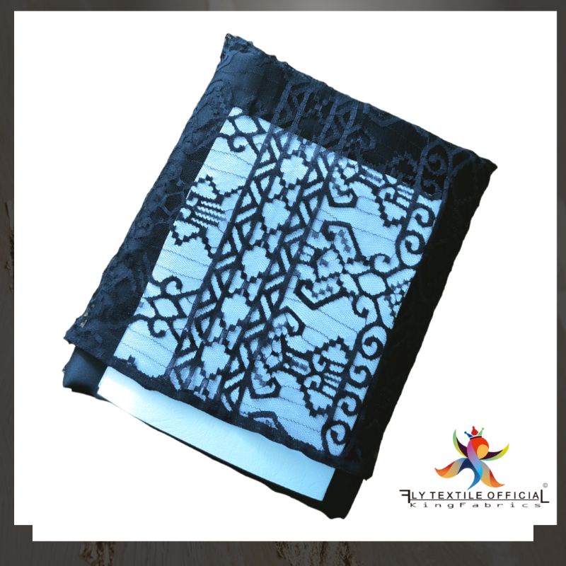 [FREE BOX + CARD] Paket Kain Seragam Bridesmaids Seragam Keluarga Seragam Nikahan Black Series Hitam