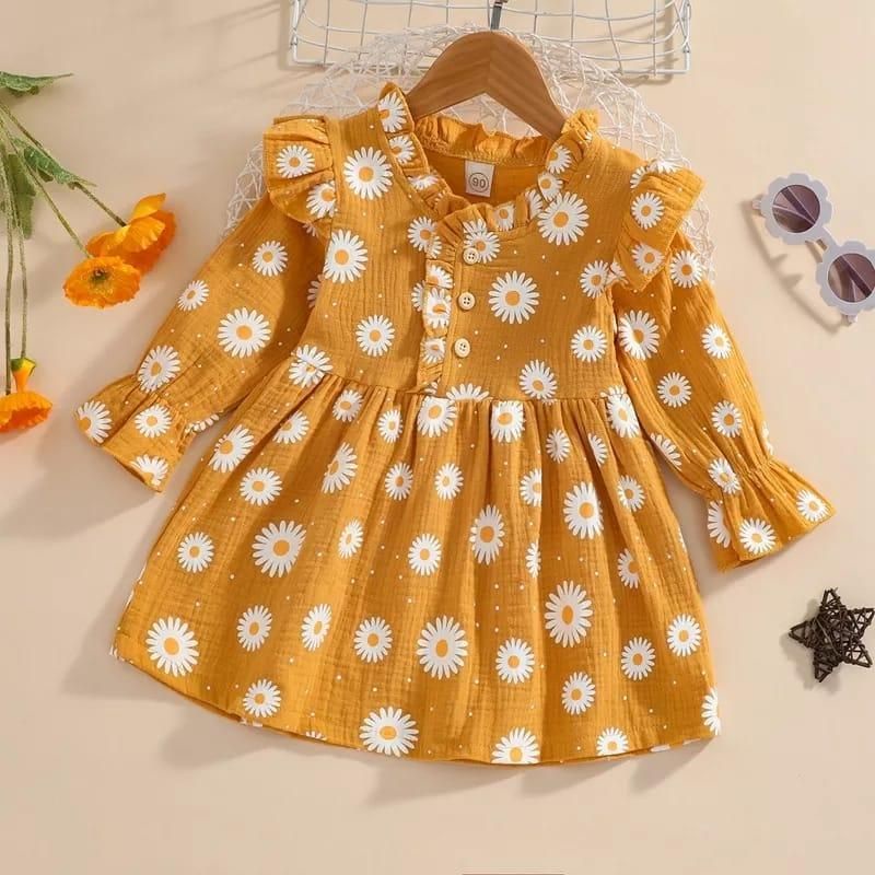 Gamis Bayi Rapunzel Daisy Long Sleeve 6-24 Bulan