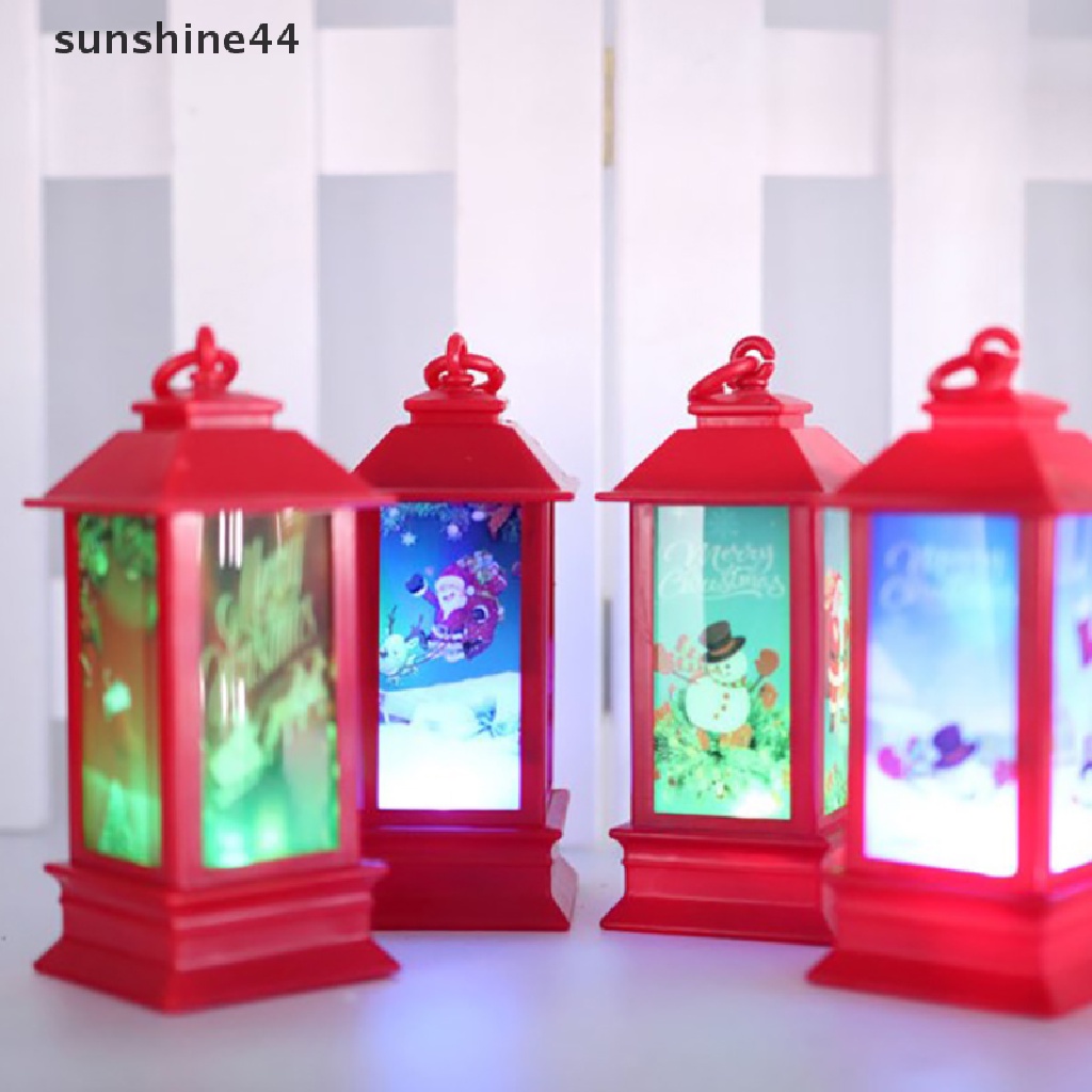 Sunshine Lampu Lentera LED Mini Portable Untuk Dekorasi Natal / Tahun Baru 2023