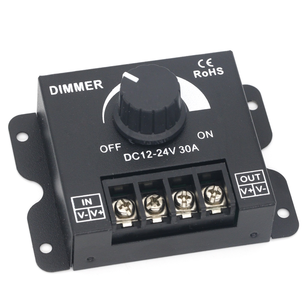 LED Single Colour DIMMER DC 12V 24V 30A Pengatur Kecerahan Led Strip Brightness Adjuster