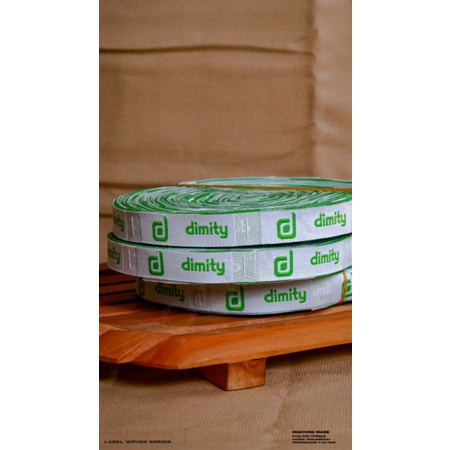 label woven damask woven bordir woven lembut label gamis label pakaian label washing label cotton la