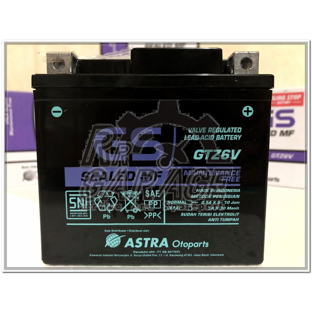 Jual Baterai/ Aki Motor MF (Maintenance free)/ Baterai/ Aki Kering GS