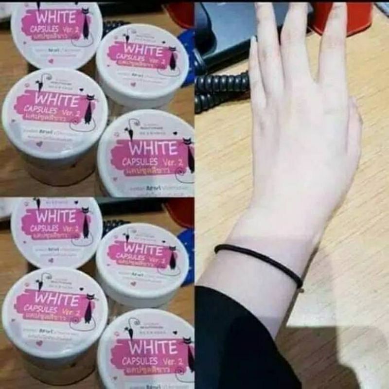 WHITE CAPSULES VER 2 ORI THAILAND / BIBIT PEMUTIH / PEMUTIH KULIT