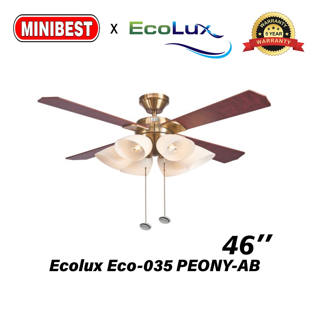 MB Kipas Angin Lampu gantung Ecolux Eco-035 PEONY