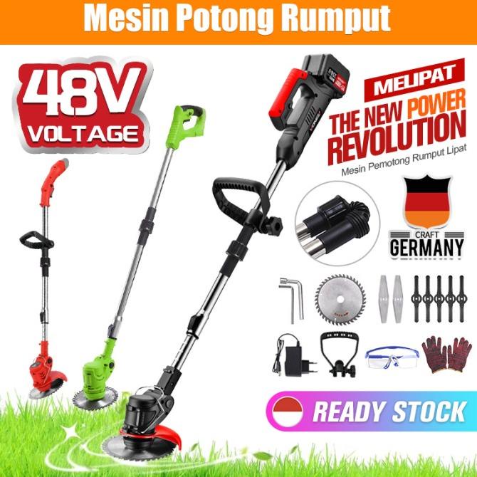 Mesin potong rumput mesin rumput baterai mesin pemotong rumput lipat