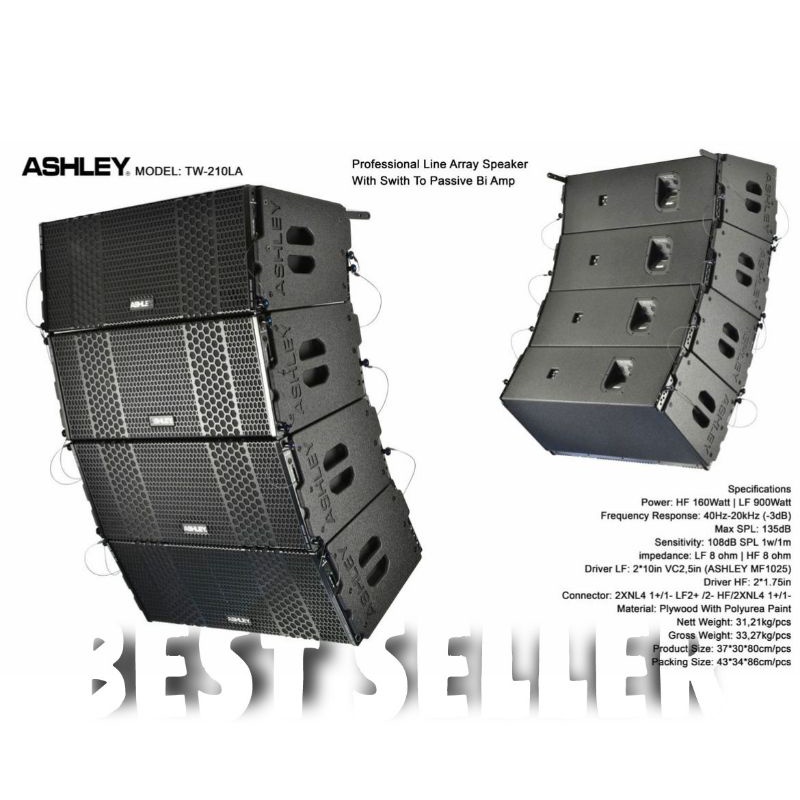 Speaker Line Array Ashley TW 210 LA Original Passive Array TW 210LA