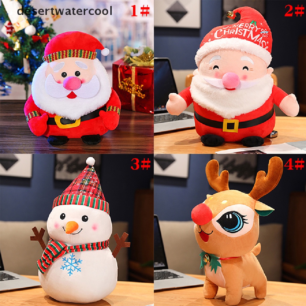 Deid Boneka Santa Claus / Rusa / Snowman Bahan Plush Untuk Dekorasi Natal
