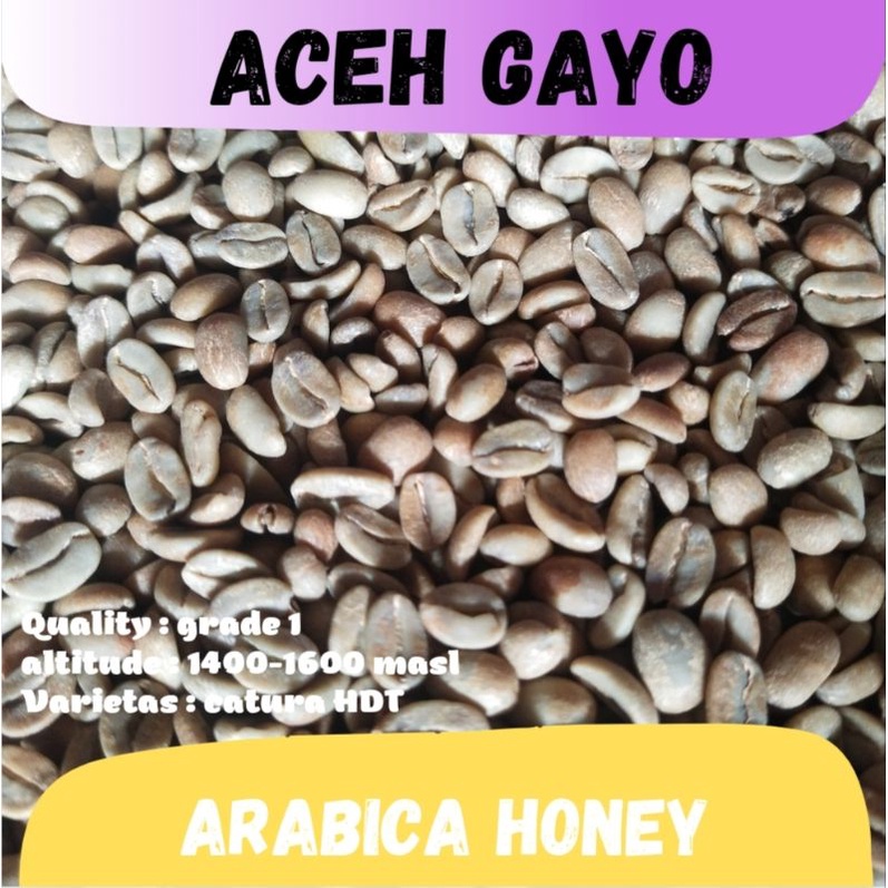 

greenbean ( biji kopi mentah ) Arabika Aceh Gayo - honey