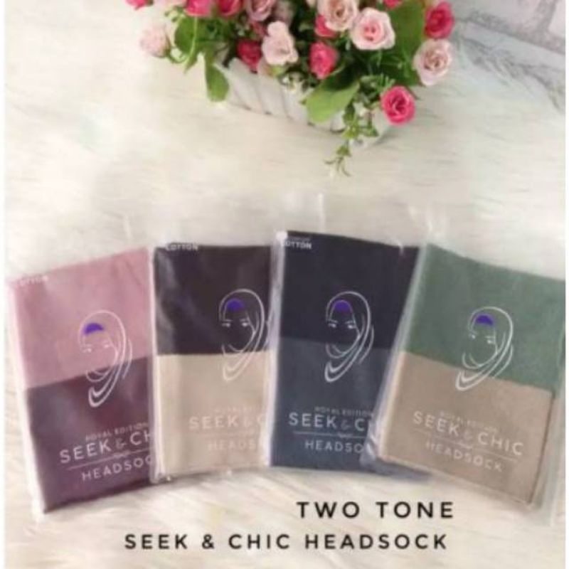 Ciput/Inner Bandana Twoo tone merk seek n chic kwalitas premium