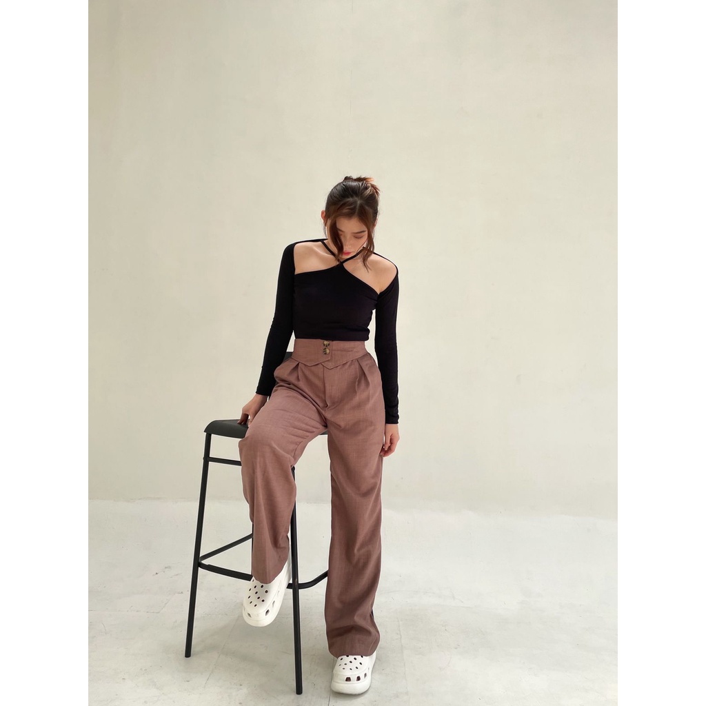 POTTIE - Nicola Cullotes Pants - Long Culottes High Waist