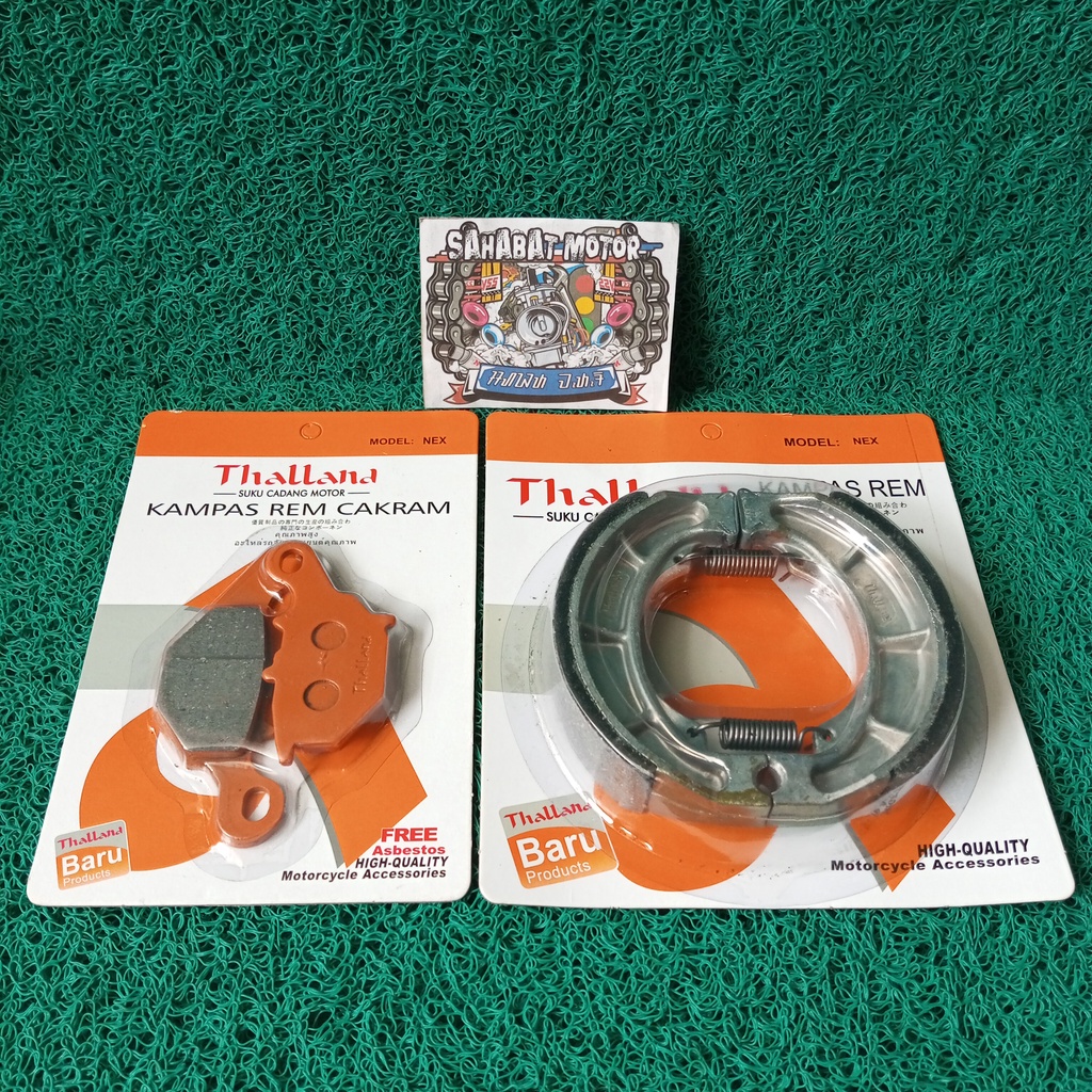 PAKET KAMPAS REM KAMPAS DEPAN BELAKANG NEX SUZUKI ADDRESS