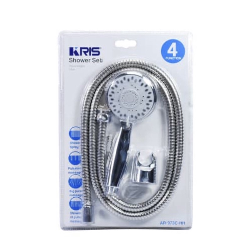 KRIS SET HAND SHOWER 8 /ACE SHOWER SET KRIS 4F D8CM/ACE PERLENGKAPAN KAMAR MANDI/ACE PERALATAN MANDI