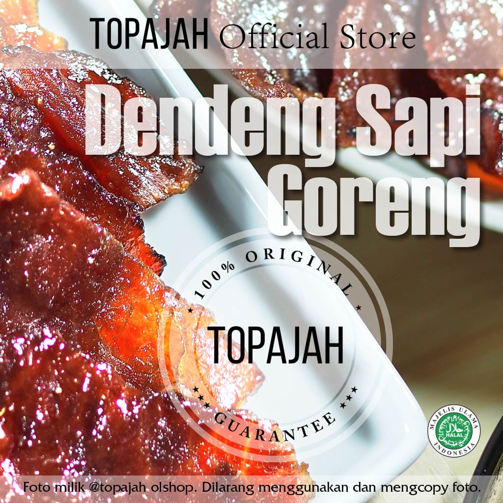 

Dendeng sapi goreng praktis siap makan 1kg