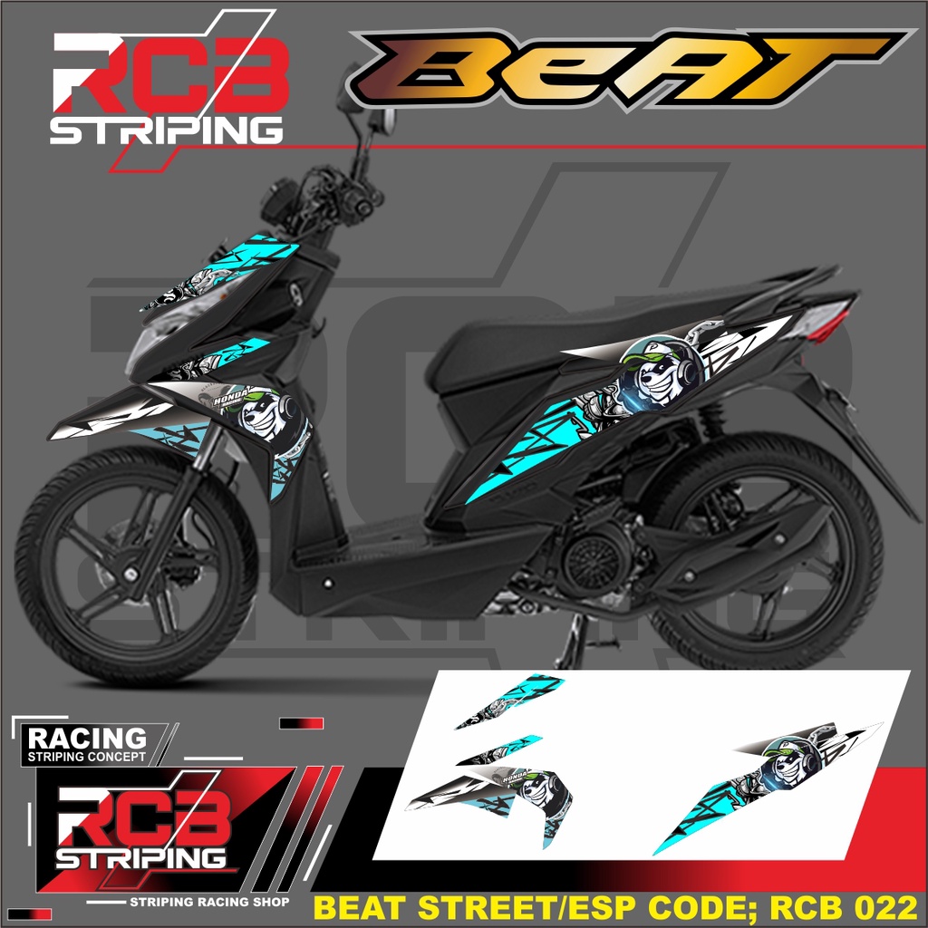 STRIPING BEAT VARIASI STIKER BEAT FI NEW 2016-2019 VARIASI RCB 022
