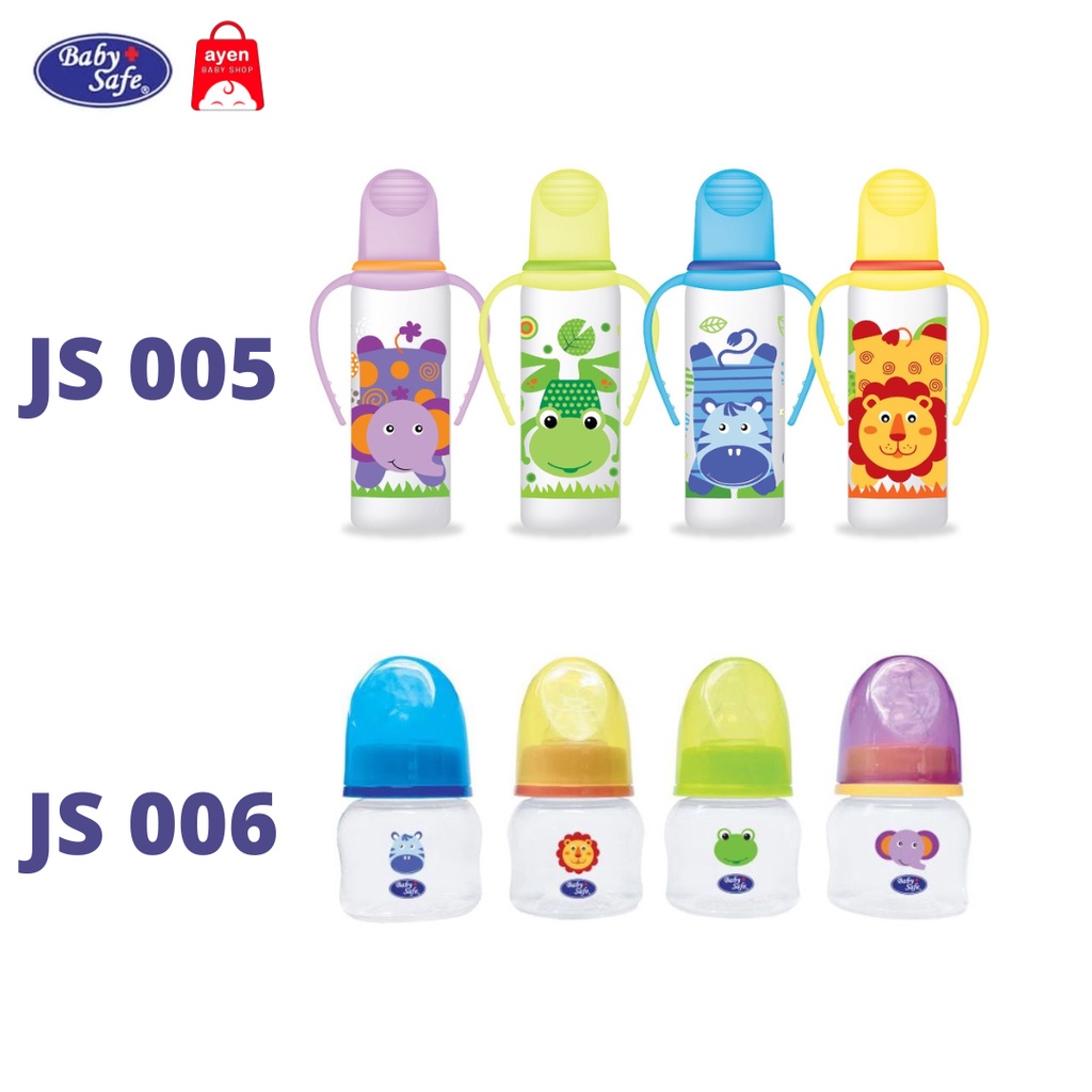 Baby Safe JS005 250ml dan JS006 60ml Botol Susu BPA Free Dot Bayi