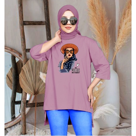 FC - TUNIK BASIC OVERSIZE WANITA HIJAB'S VARIASI 0250 DTF