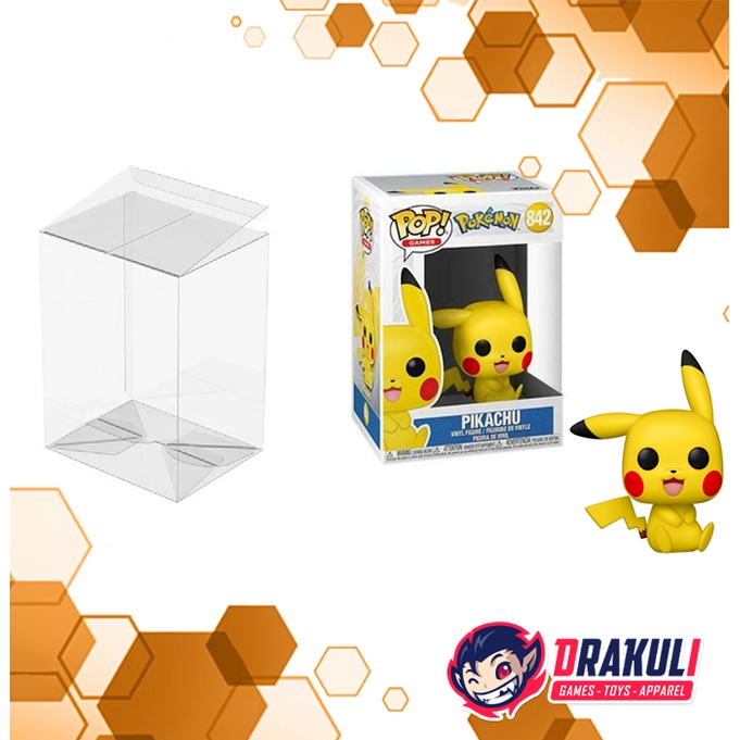 Toys Funko Pop Funko Pokemon Pikachu (Sitting) WITH PROTECTOR