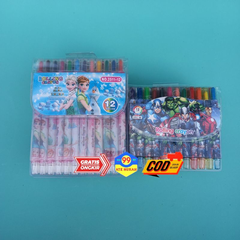 

ROLLING KRAYON- Pastel/crayon/pensil gambar warna