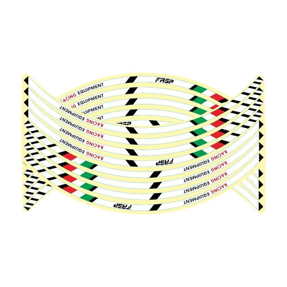 POPULAR Stiker Roda Motor Untuk Kawasaki Untuk Honda Auto Decals Rim Stripe Tape Sepeda Decals Stiker Roda Mobil