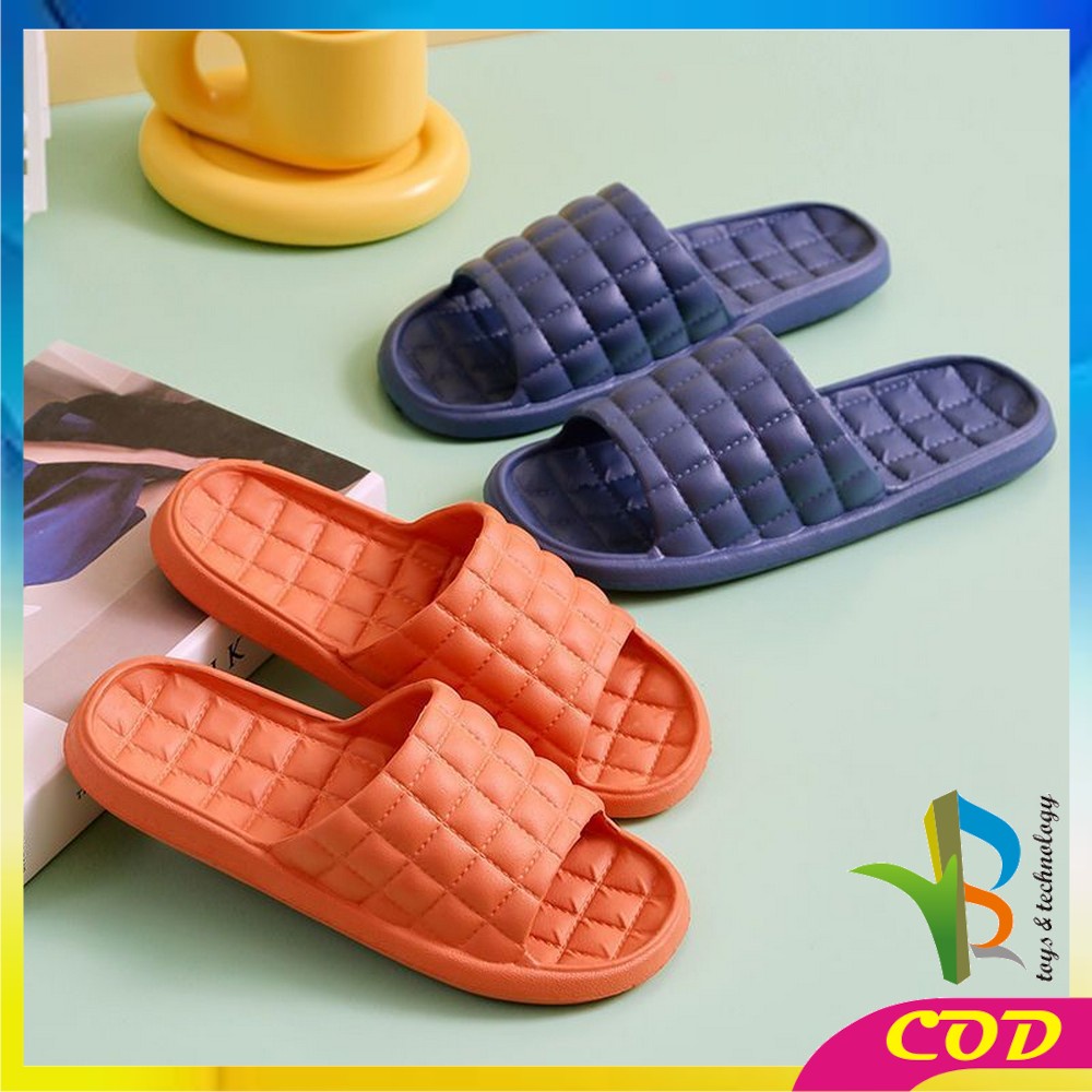 RB-S36 Sandal Slop Rumah Kamar Mandi / Sendal Selop Polos Karet Empuk Import Busa EVA Tebal Korean Style