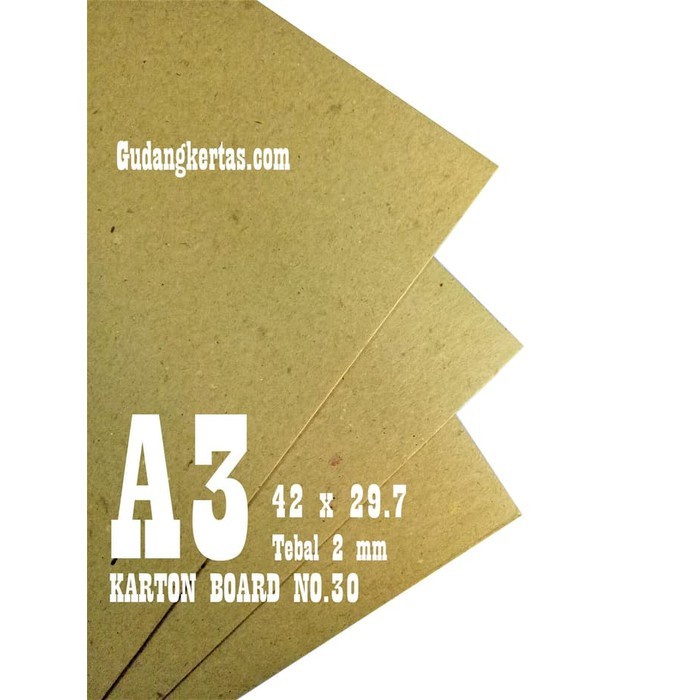 

Papan Tia182- Karton Board 2 Mm No.30 - A3