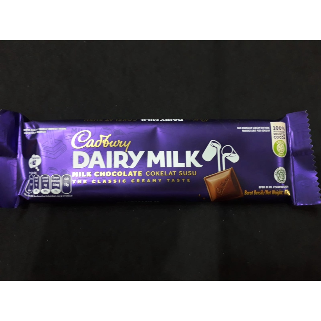 

CADBURY DAIRY MILK CHOCOLATE 62 GR