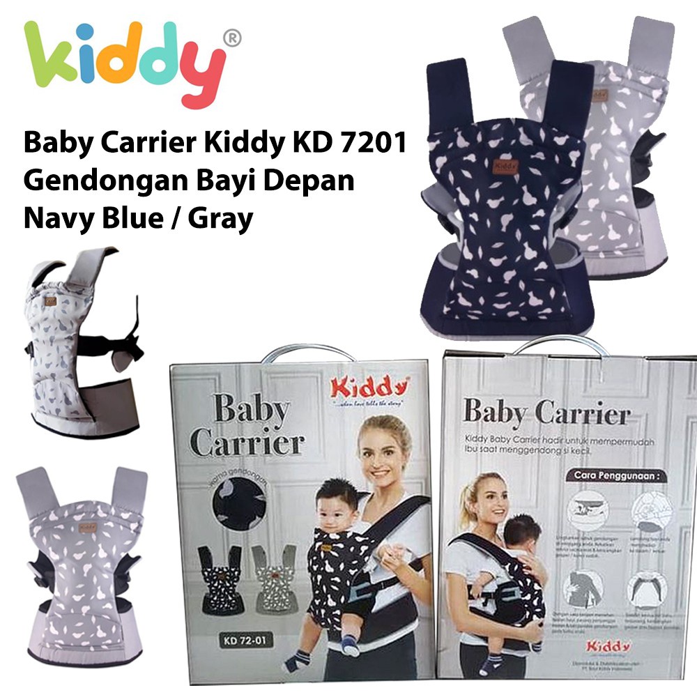 Kiddy Baby Carrier/Gendongan Kiddy Baby Carrier KD 7201 s1 /Kiddy KD-7201 Baby Carrier Ergo gendongan bayi depan