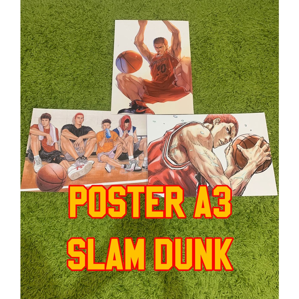 Poster Anime Slam Dunk ukuran A3