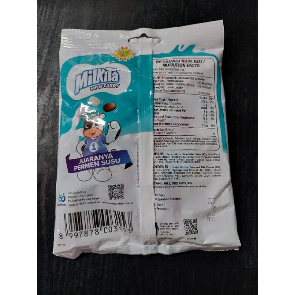 Milkita Candy Assorted bag 112gr atau 40 pcs