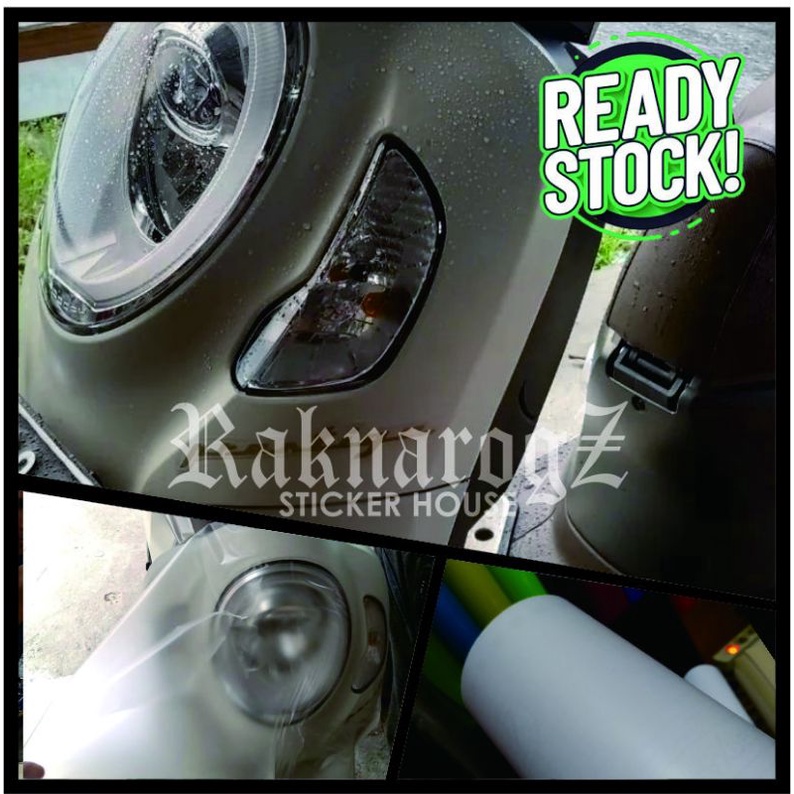 Stiker Skotlet putih transparan / bening Maxdecal