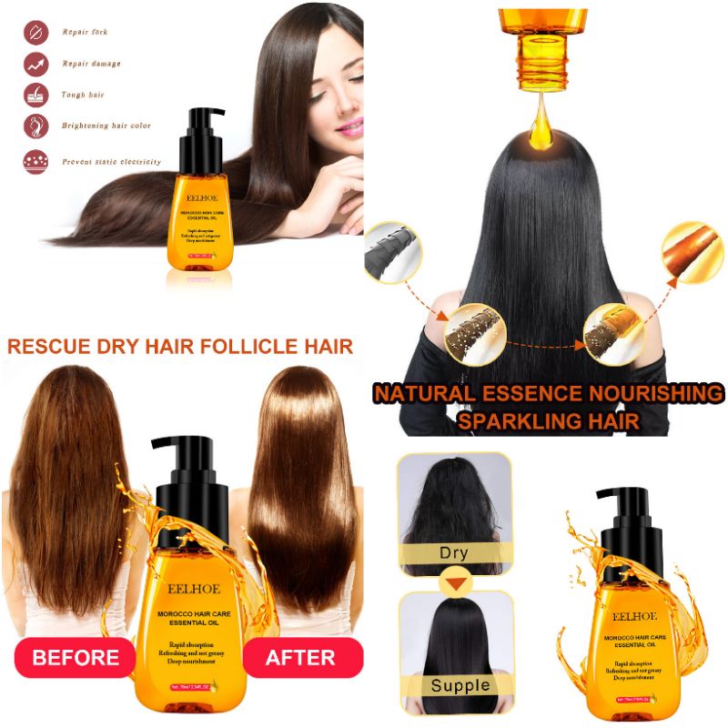 Serum Vitamin Rambut Maroco Hair Care Esensial Oil PERFECT Keratin spa biolage korea