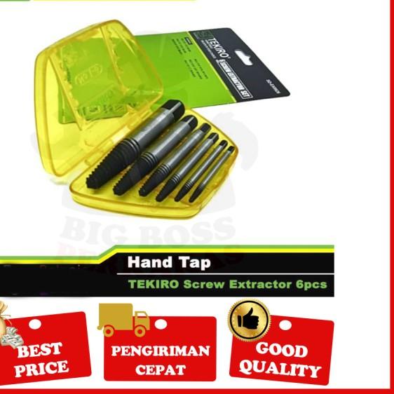TAP BALIK TEKIRO SET / TAP BAUT PATAH SCREW EXTRACTOR TEKIRO 6 Pcs