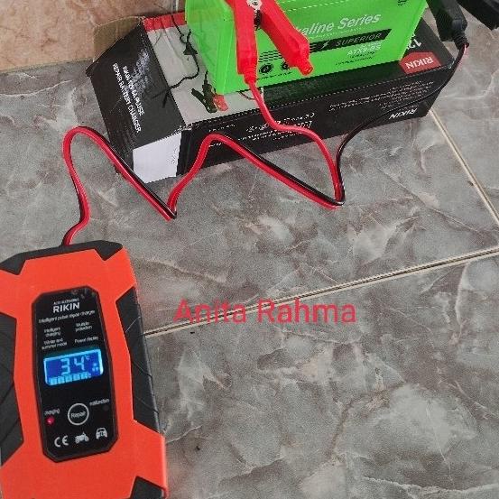cas setrum aki charger aki mobil motor 6a 12v Venus otomatis