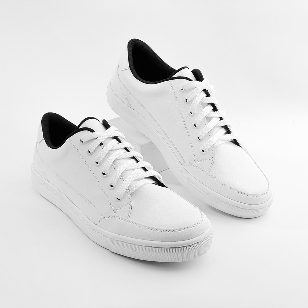 PARKER FULL WHITE |ManNeedMe x ARF| Sepatu Sneakers Pria Casual Shoes ORIGINAL