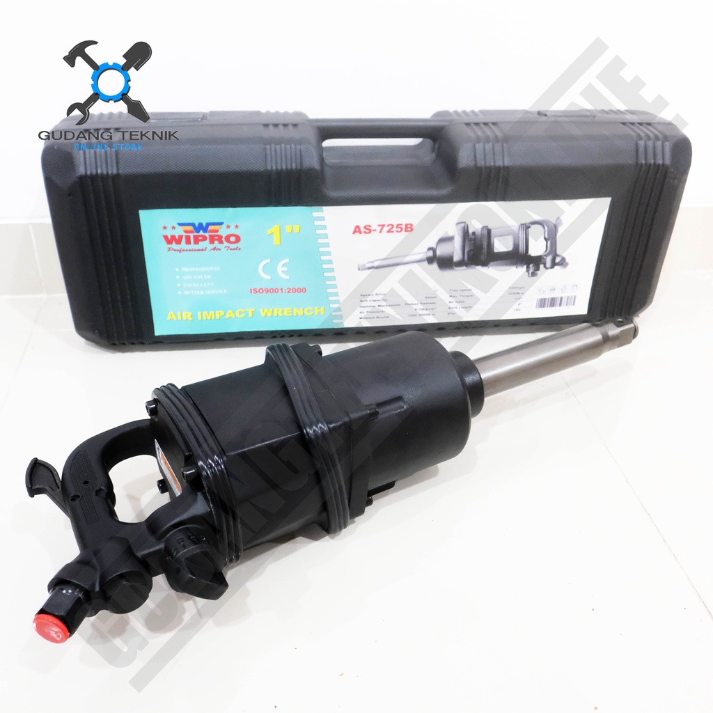 Wipro As-725B / Air Impact Wrench 1 inch AS 725B / Alat Buka Baut Roda Truck - Alat Buka Baut Angin AS925 925