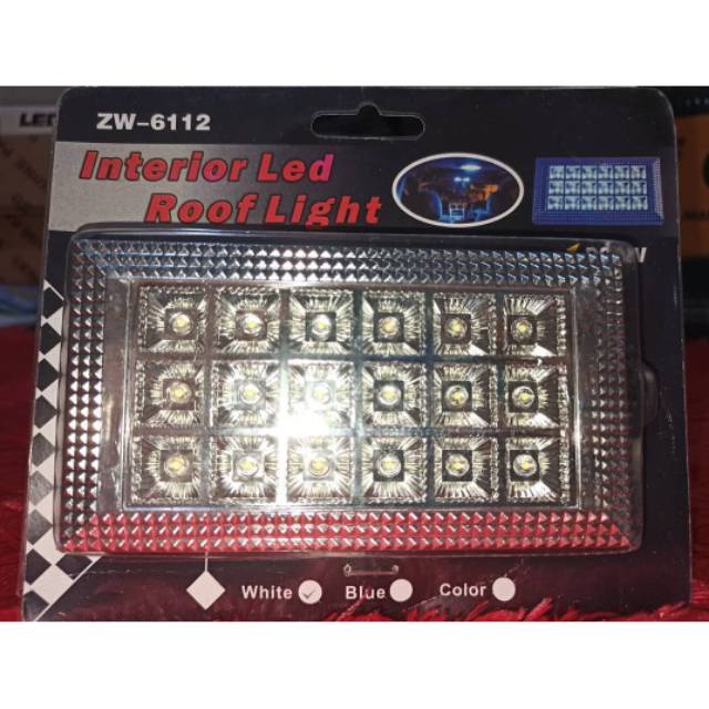 Led Plafon 18 Led Kotak ZW6112 Putih