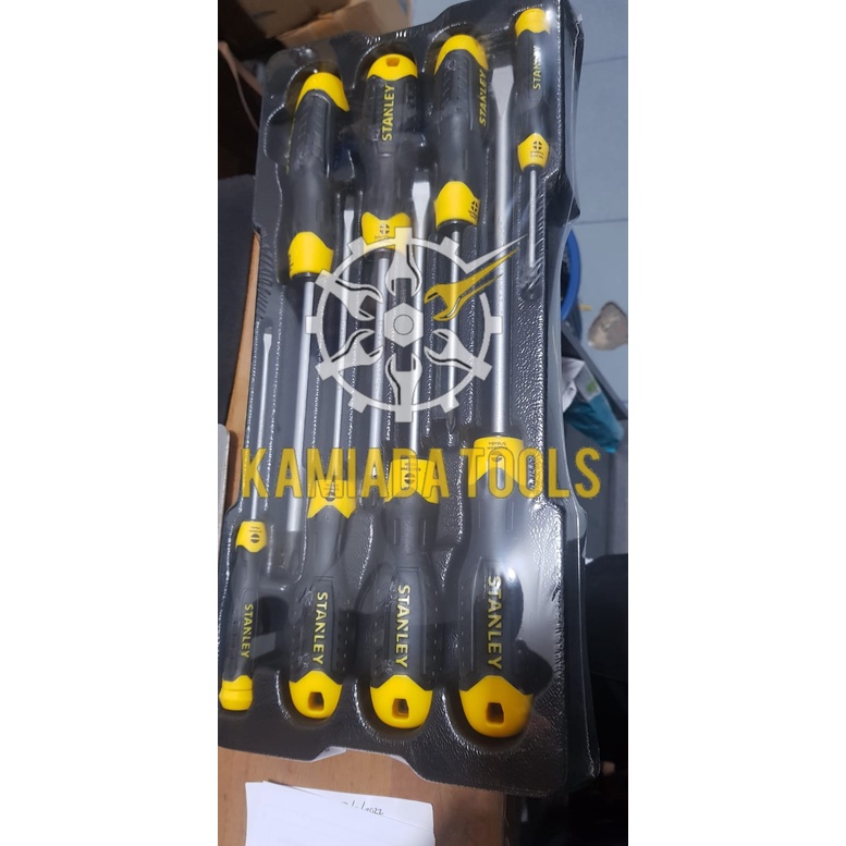 Obeng STANLEY 8pcs/obeng set stanley STMT chusion grip 74181-8