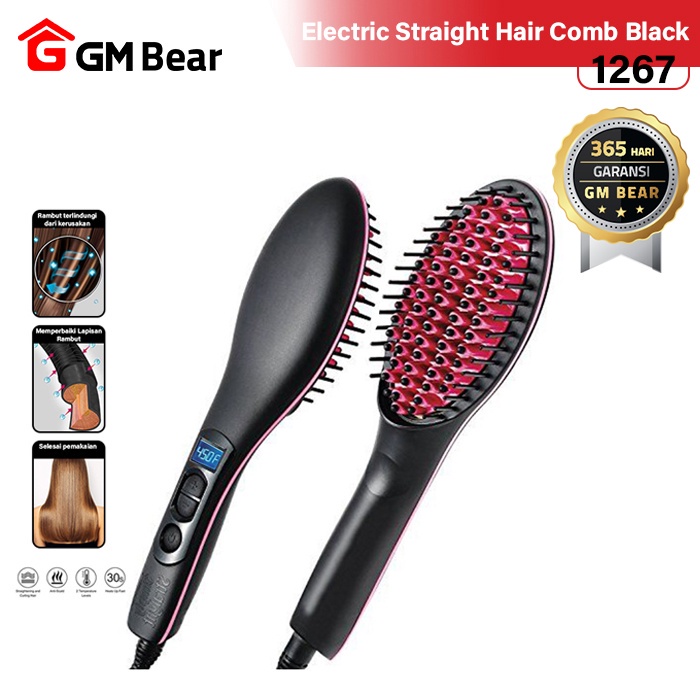 GM Bear Sisir Catokan Pelurus Rambut 1267 - Vlasy Electric Hair Comb