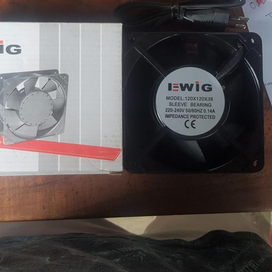 Exhaust Fan Ewig 120x120x38 / Metal Case Mini Fan Ewig MF120/38