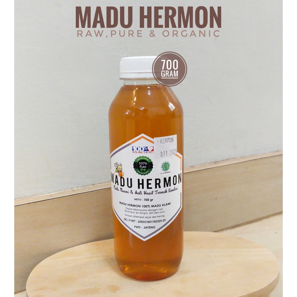 

Madu Hermon - Madu Randu Raw, Murni dan Organik 700 gr (Sertifikat PIRT)