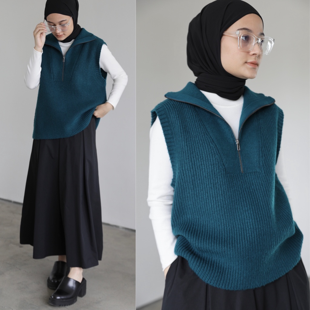 Saba Zipper Knit Vest